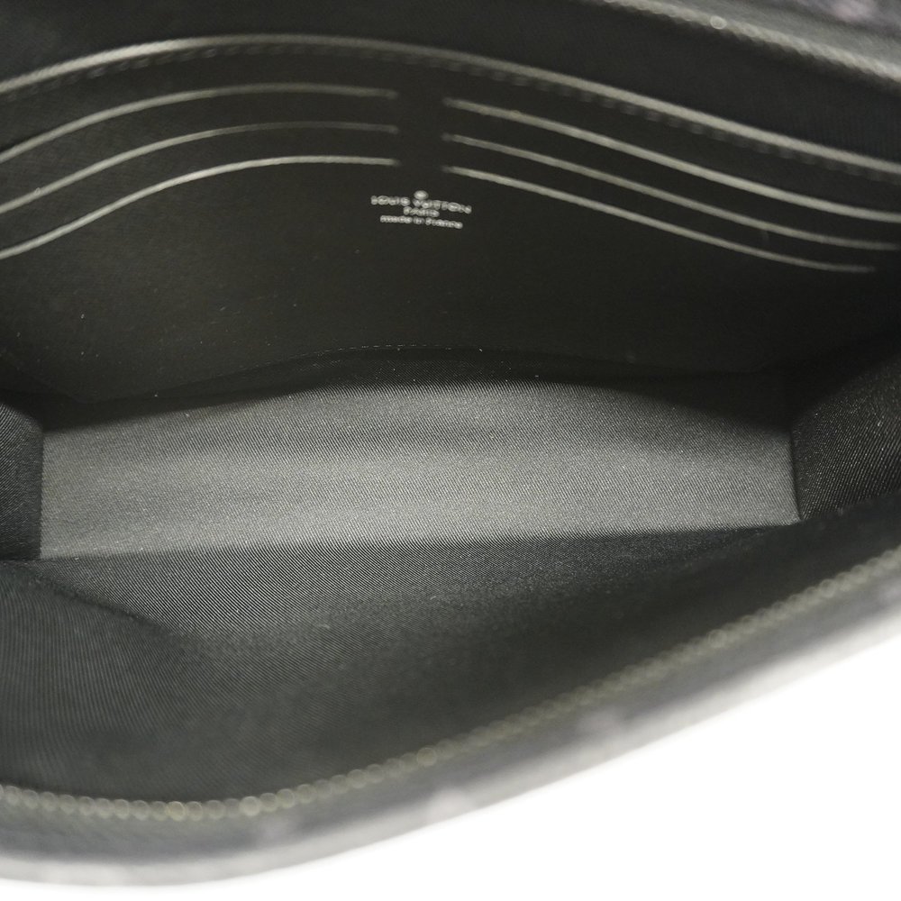 Auth Louis Vuitton Monogram Eclipse Pochette Voya… - image 4